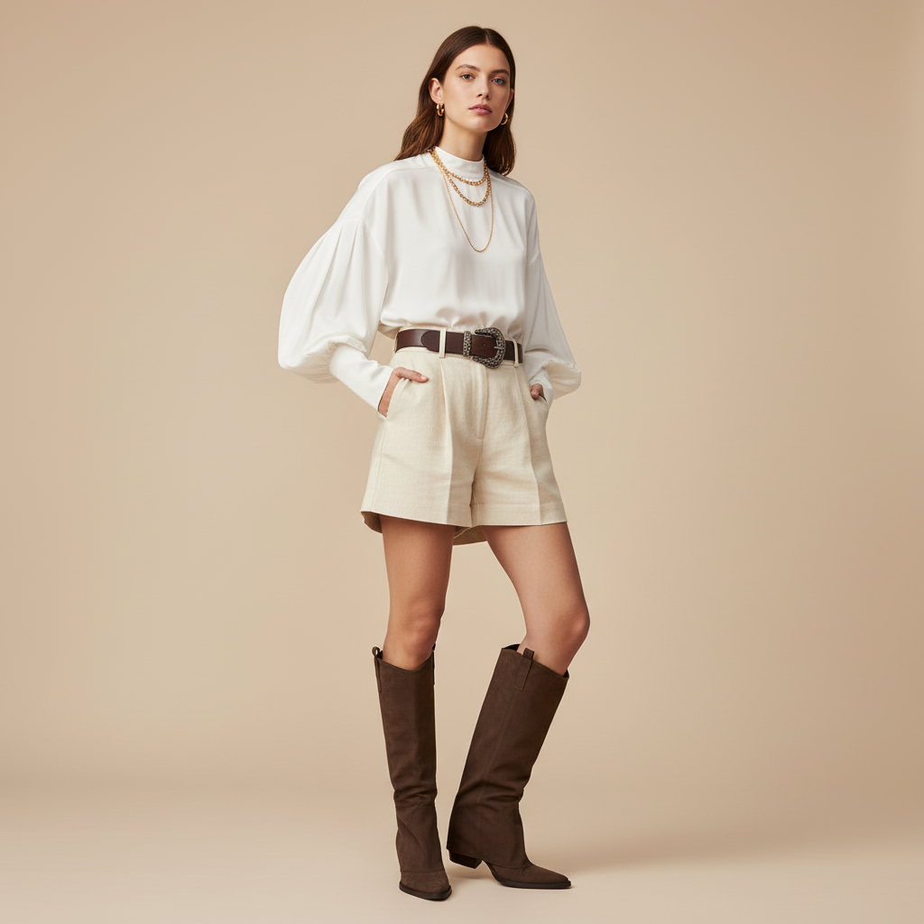 Bottes marron - Look tendance