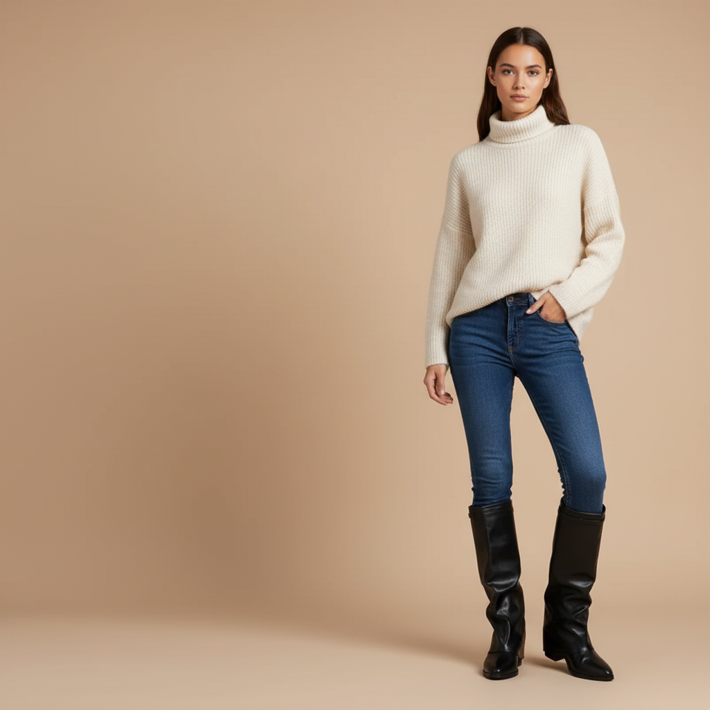 Bottes noires - Look 1