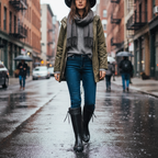 Bottes noires - Look 1