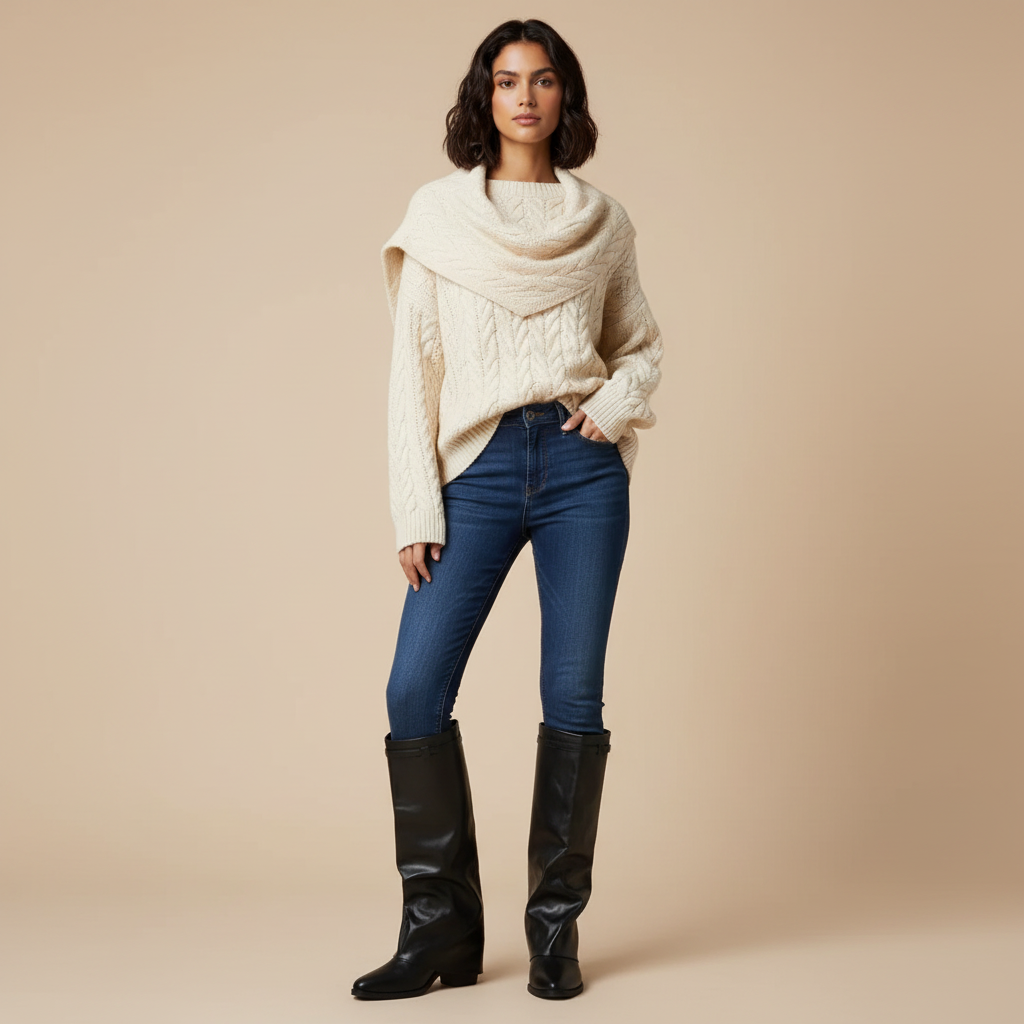 Bottes noires - Look 1