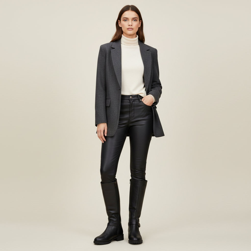 Bottes noires - Look 2