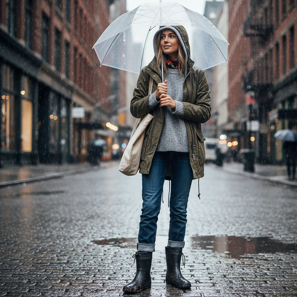 Bottes noires - Look 2