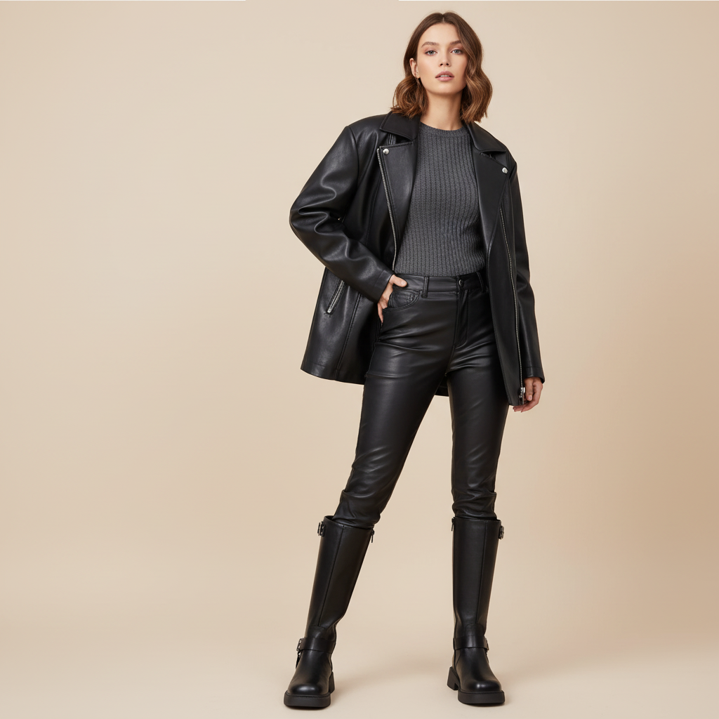 Bottes noires - Look 2