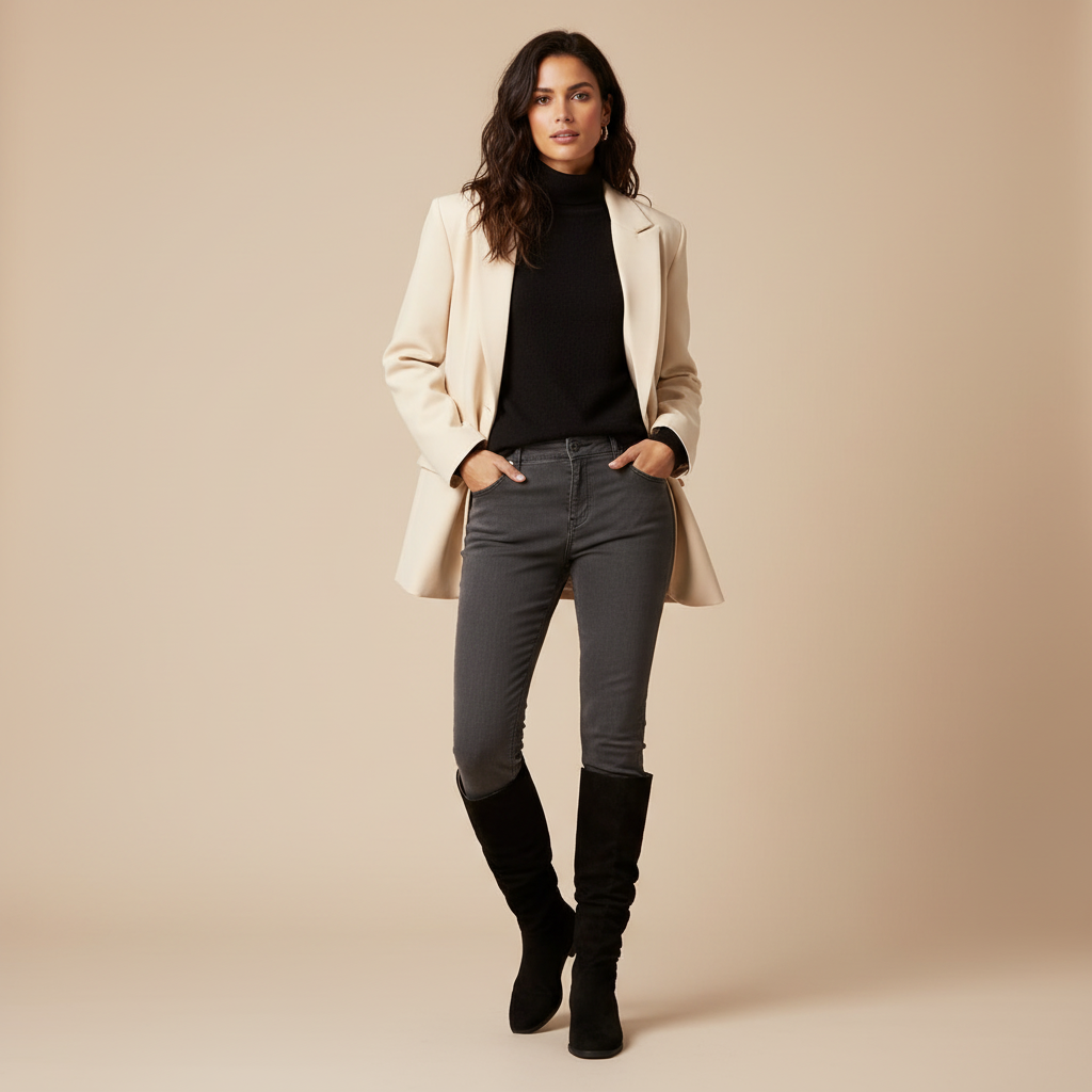 Bottes noires - Look 2