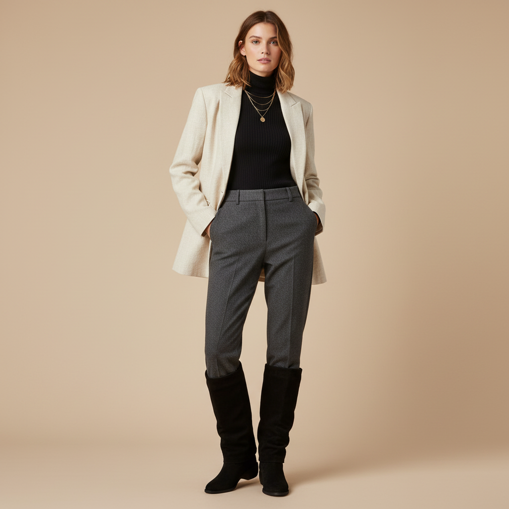 Bottes noires - Look 2