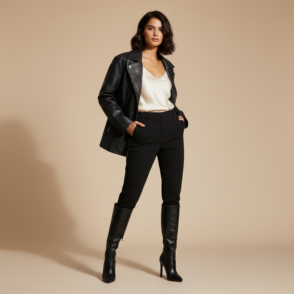 Bottes noires - Look 2