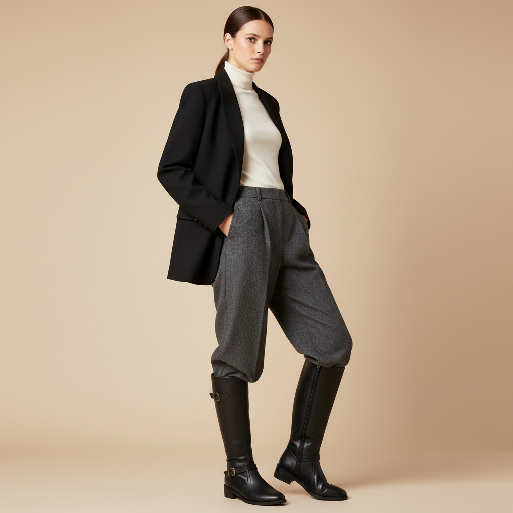 Bottes noires - Look 3