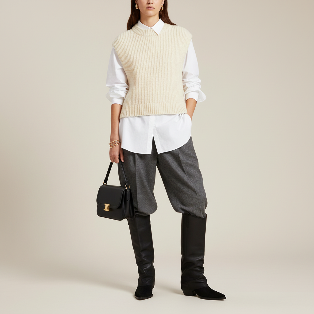 Bottes noires - Look tendance