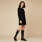 Bottes noires - portrait debout