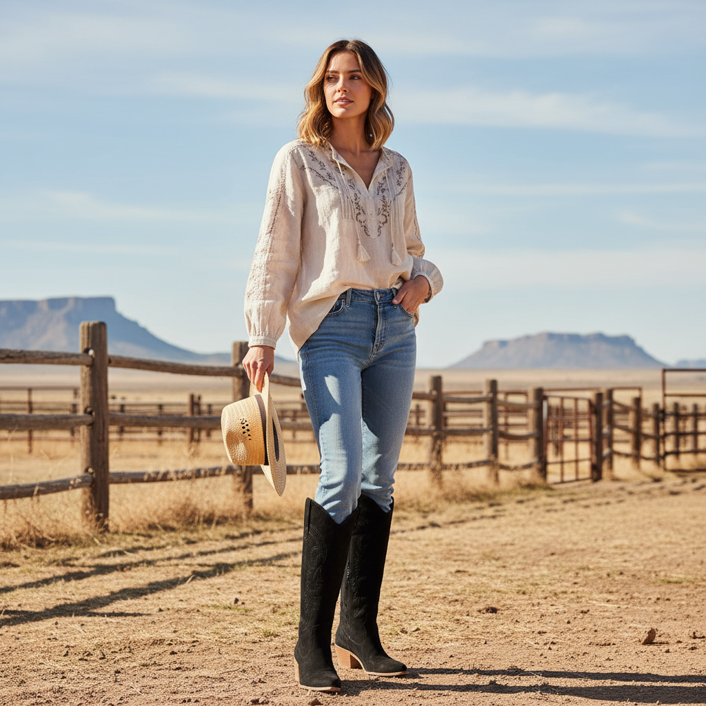 Bottes noires - Style naturel 1