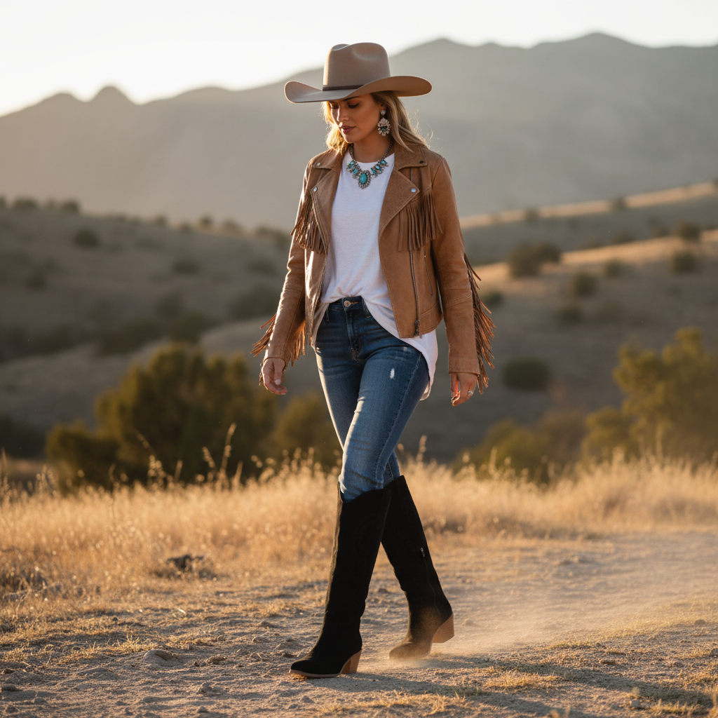 Bottes noires - Style naturel 2