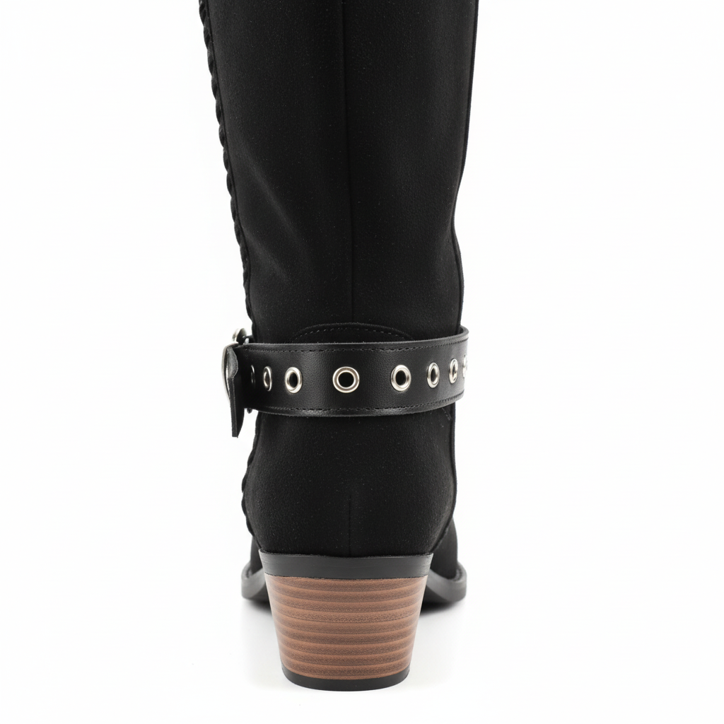 Bottes noires vue arrière