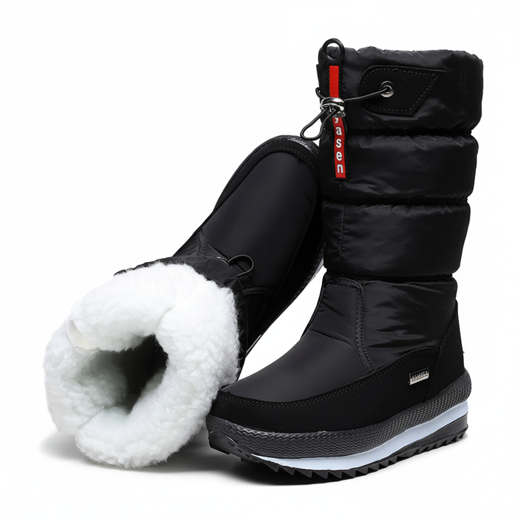 Bottes noires - vue de profil