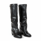 Bottes slouchy noires paire