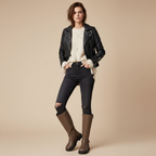 Bottes taupe - Look 1