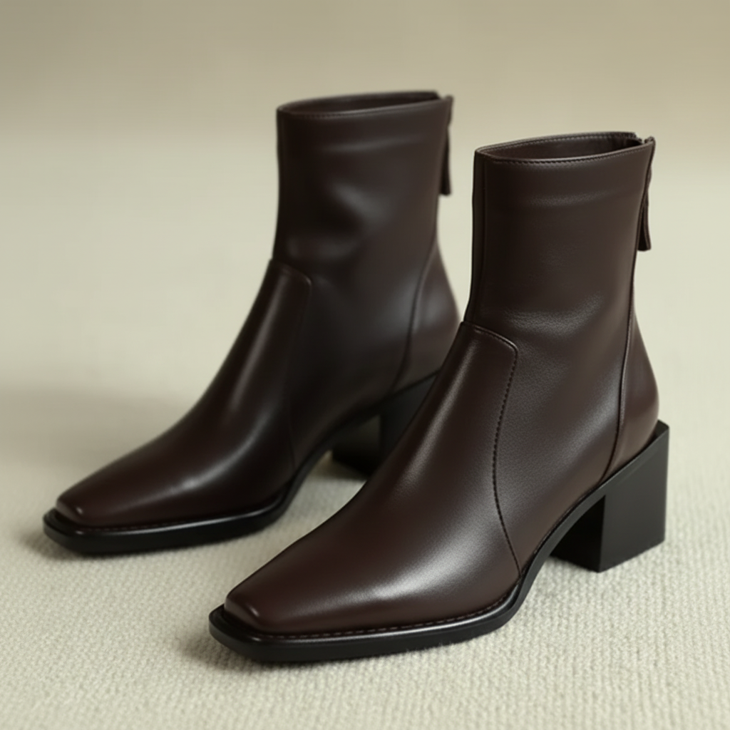 Bottine marron 3/4 paire