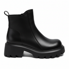 Bottine noire profil