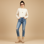 Bottines beige - Look 1