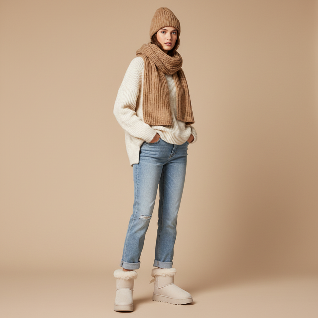 Bottines beige - Look 2