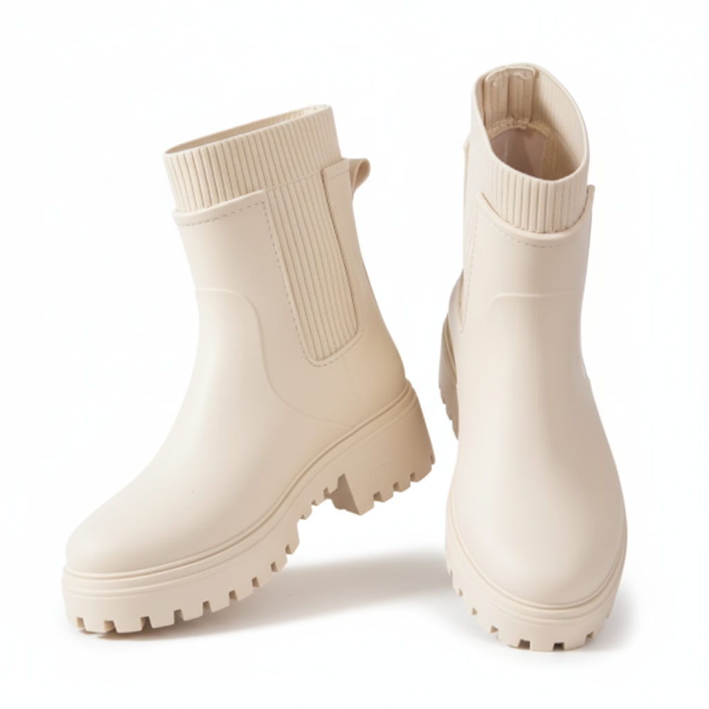 Bottines beige paire