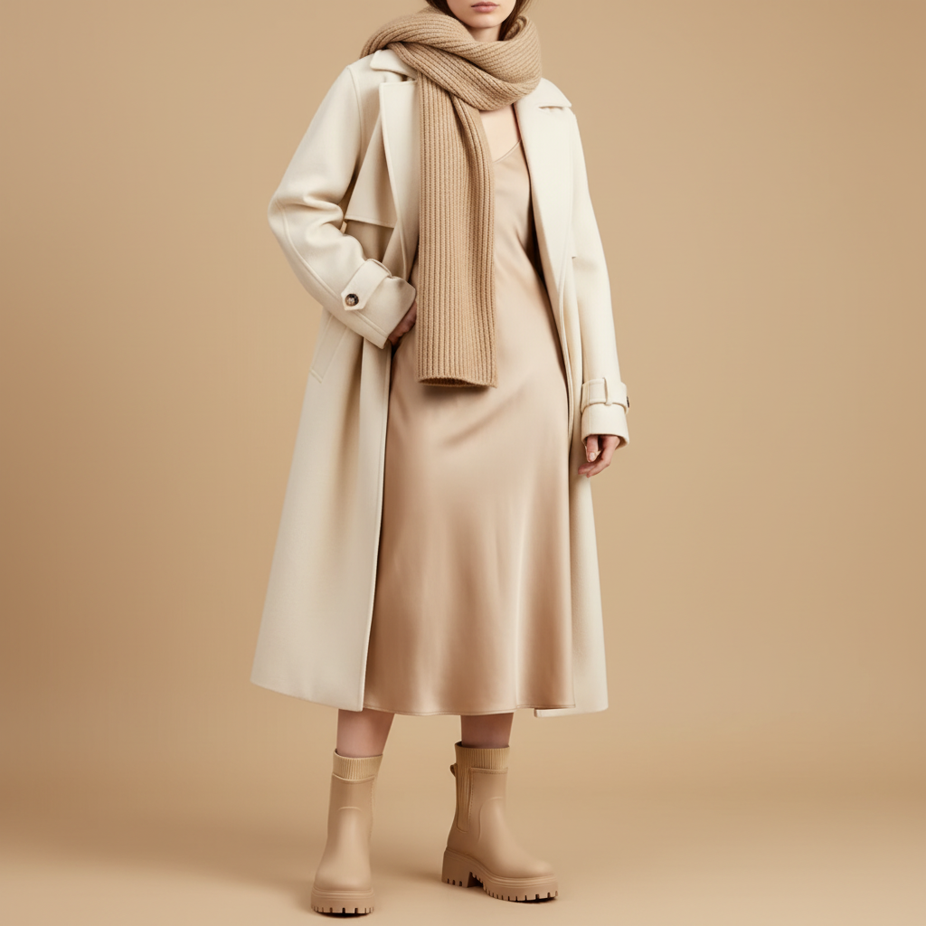 Bottines beiges - Look 2