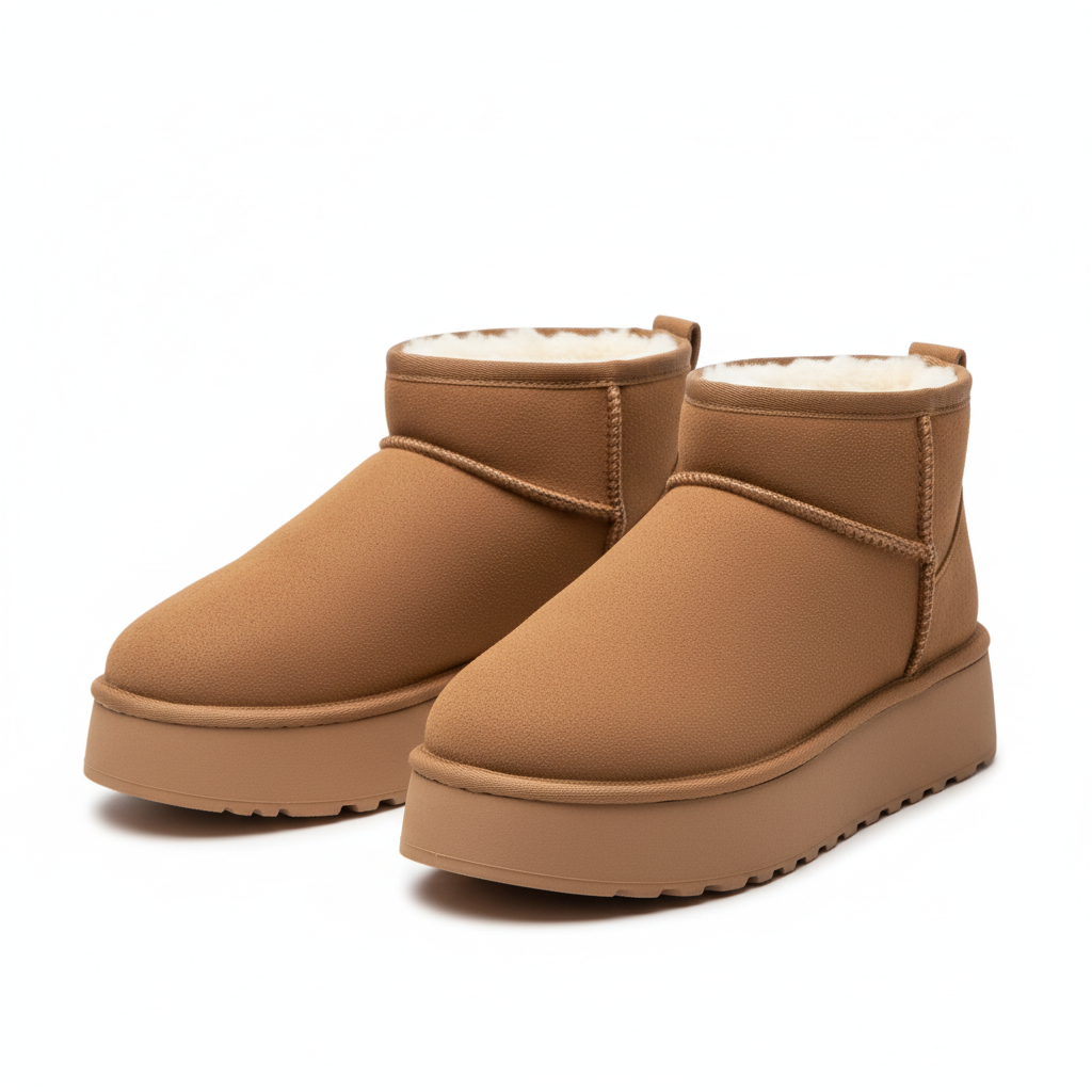 Bottines camel angle 3/4