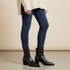 Bottines - Look jean slim et pull oversize