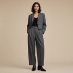 Bottines - Look pantalon large et veste courte