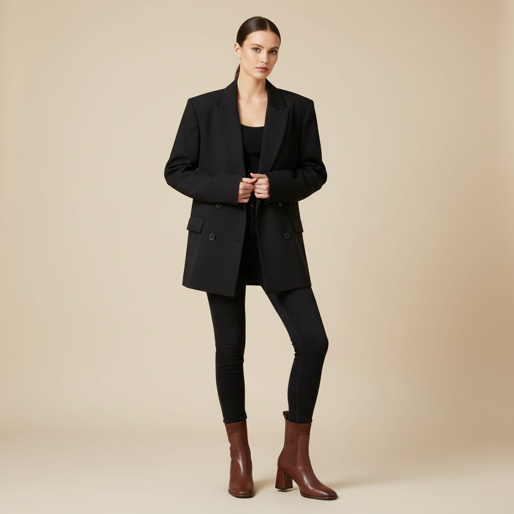 Bottines marron - Look 1