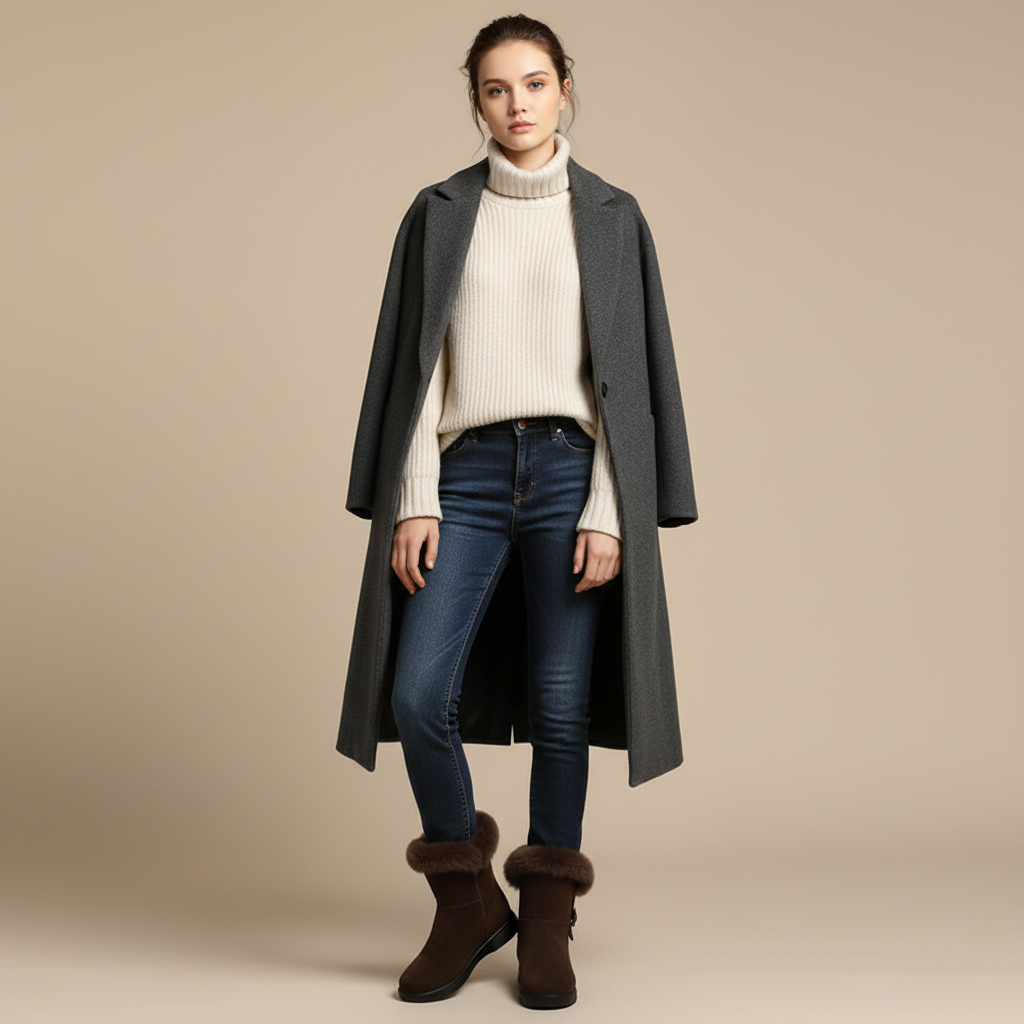 Bottines marron - Look 2