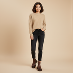 Bottines marron - portrait debout