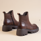Bottines marron vue trois-quarts