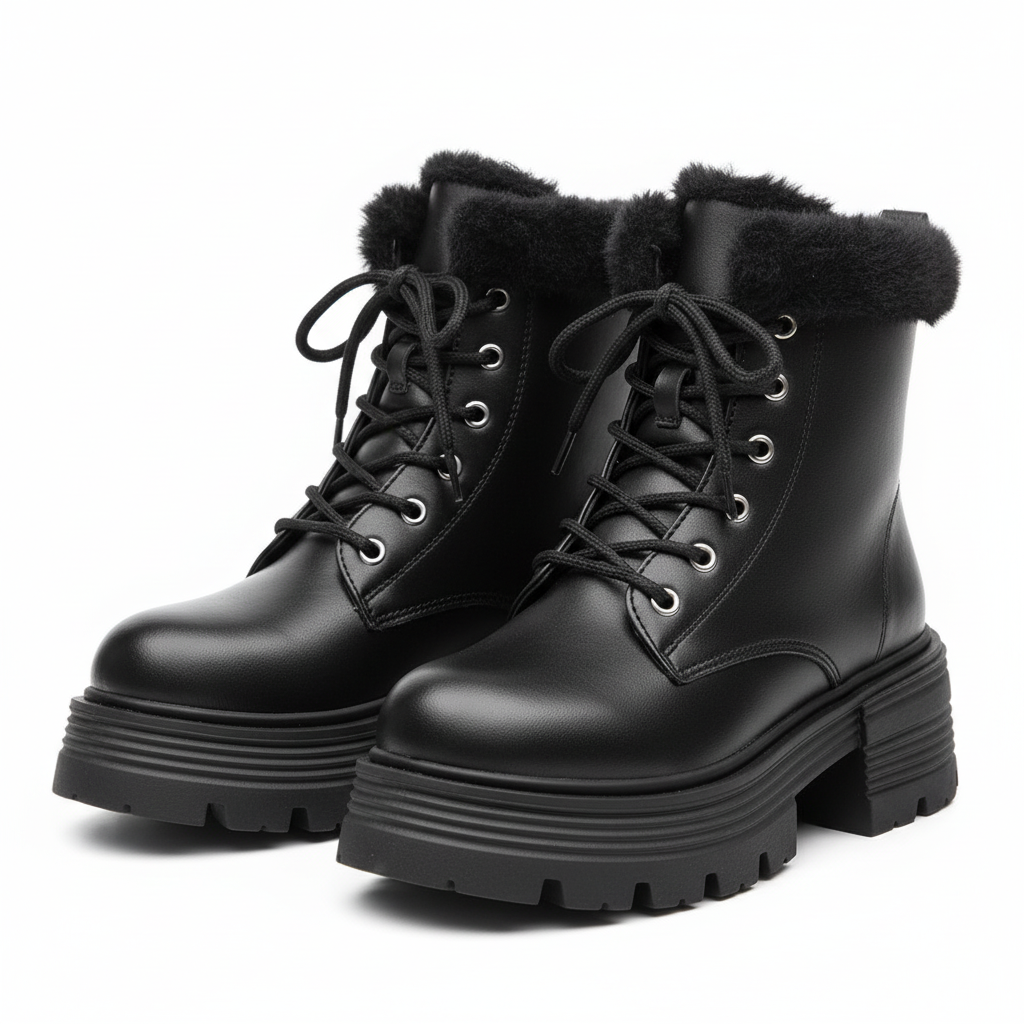 Bottines noires angle 3/4