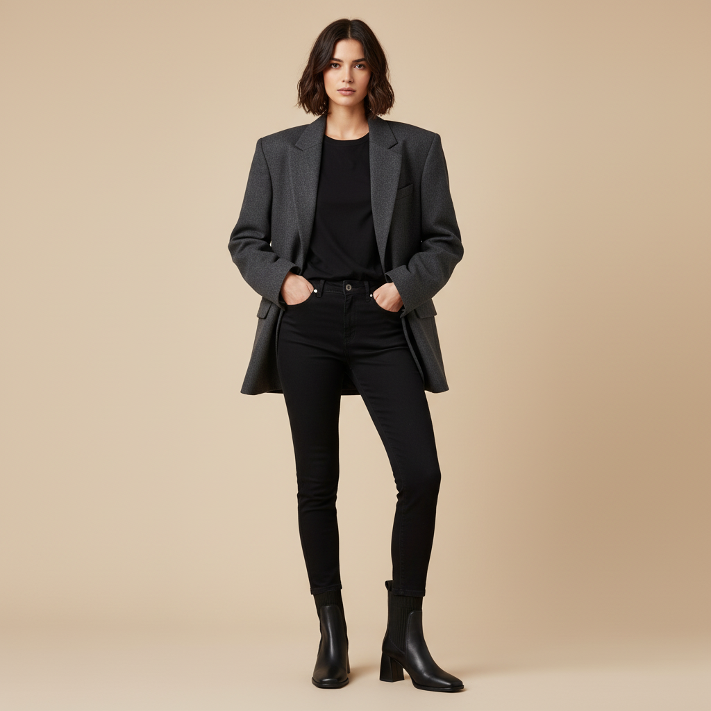 Bottines noires - Look 1