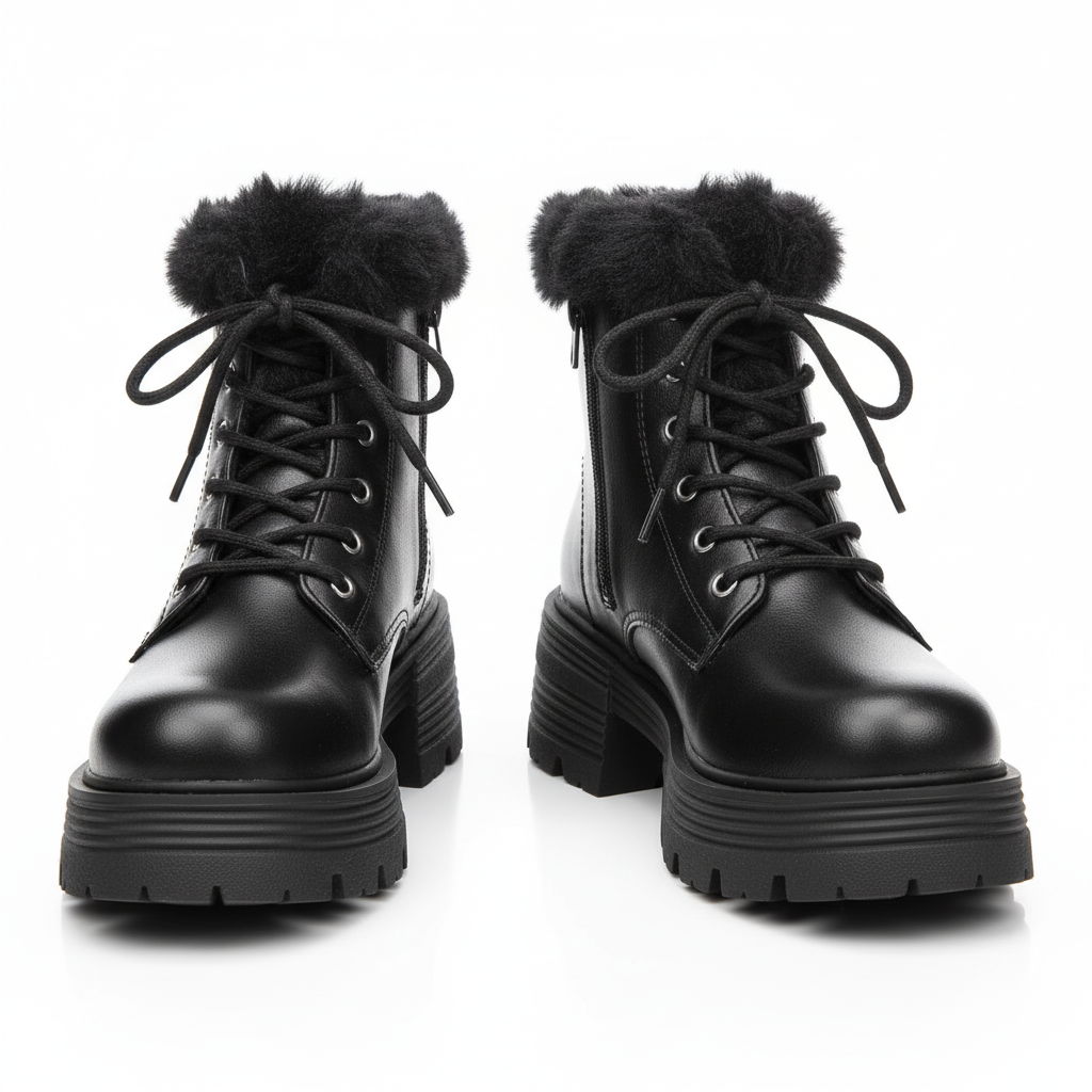 Bottines noires vue de face