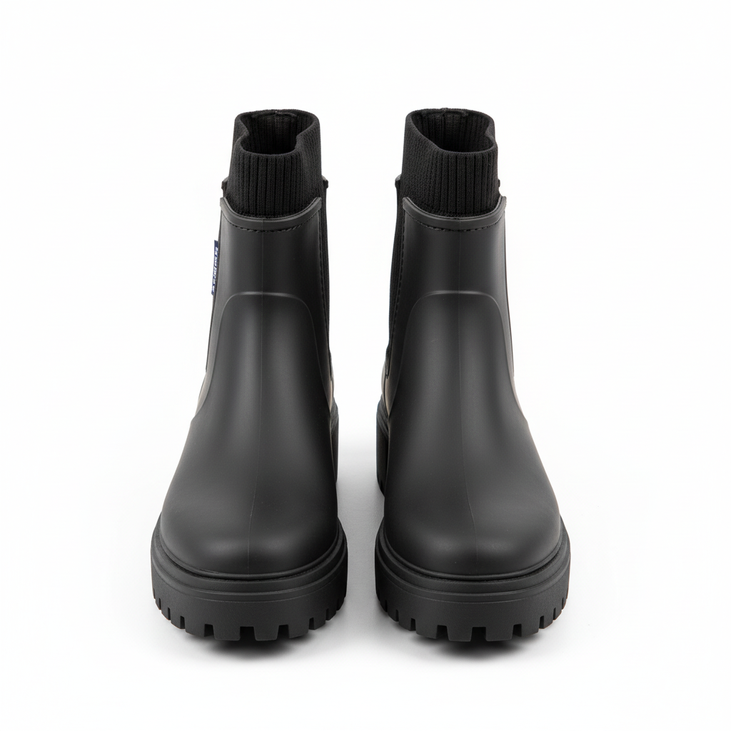 Bottines noires vue de face