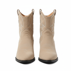 Bottines western beige vue de face