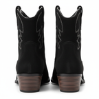Bottines western noires vue arrière