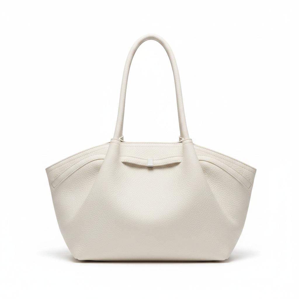 Cabas blanc - fond blanc