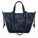 Cabas bleu nuit sur fond blanc