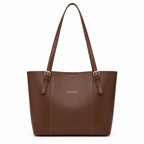 Cabas marron sur fond blanc