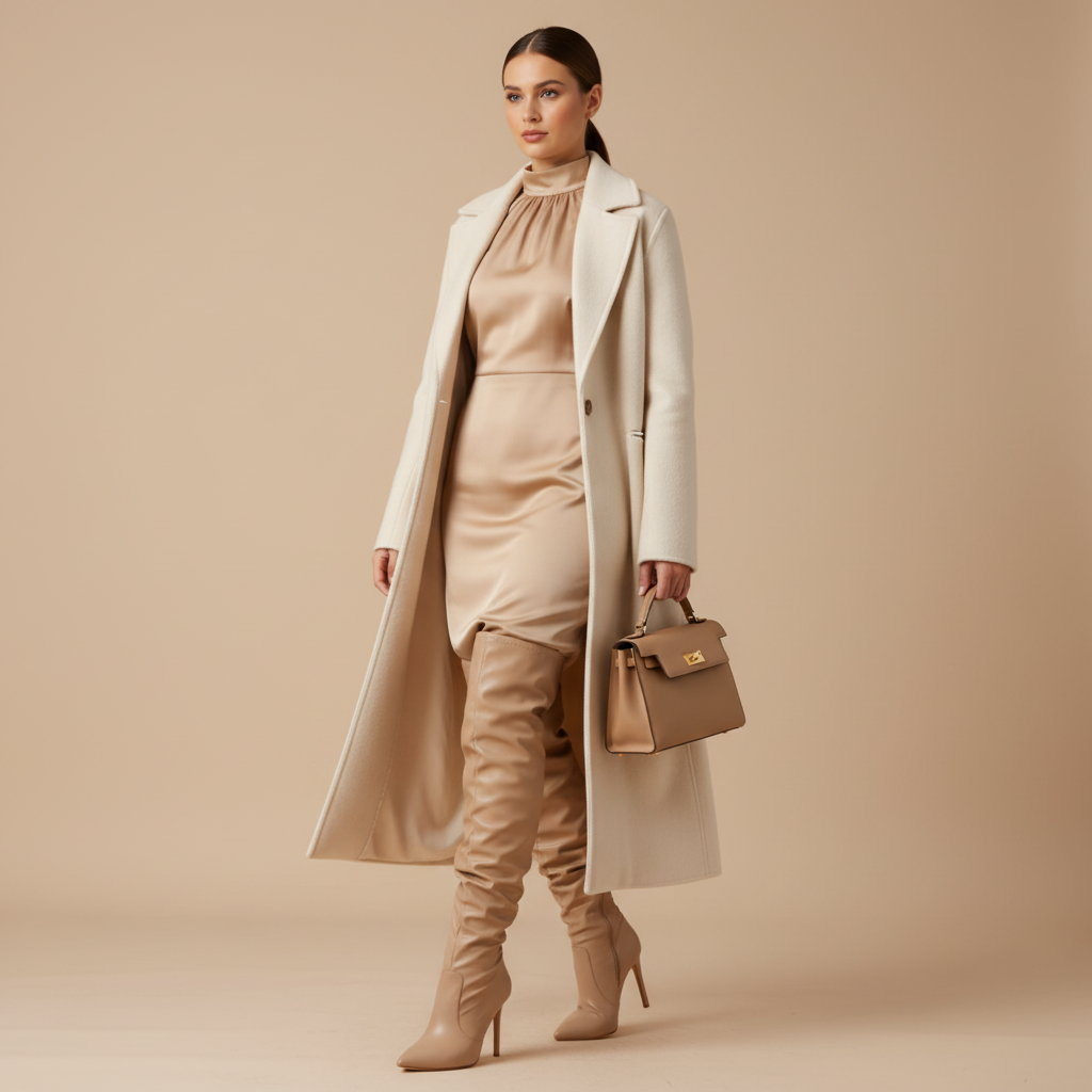 Cuissardes beige - Look 1
