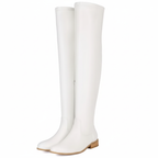 Cuissardes blanches angle 3/4