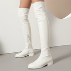 Cuissardes blanches portées