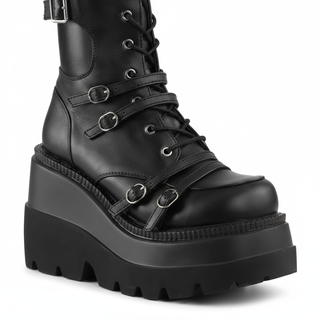 Cuissardes NOCTIS détail plateforme fond blanc