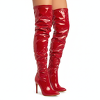 Cuissardes rouges angle 3/4