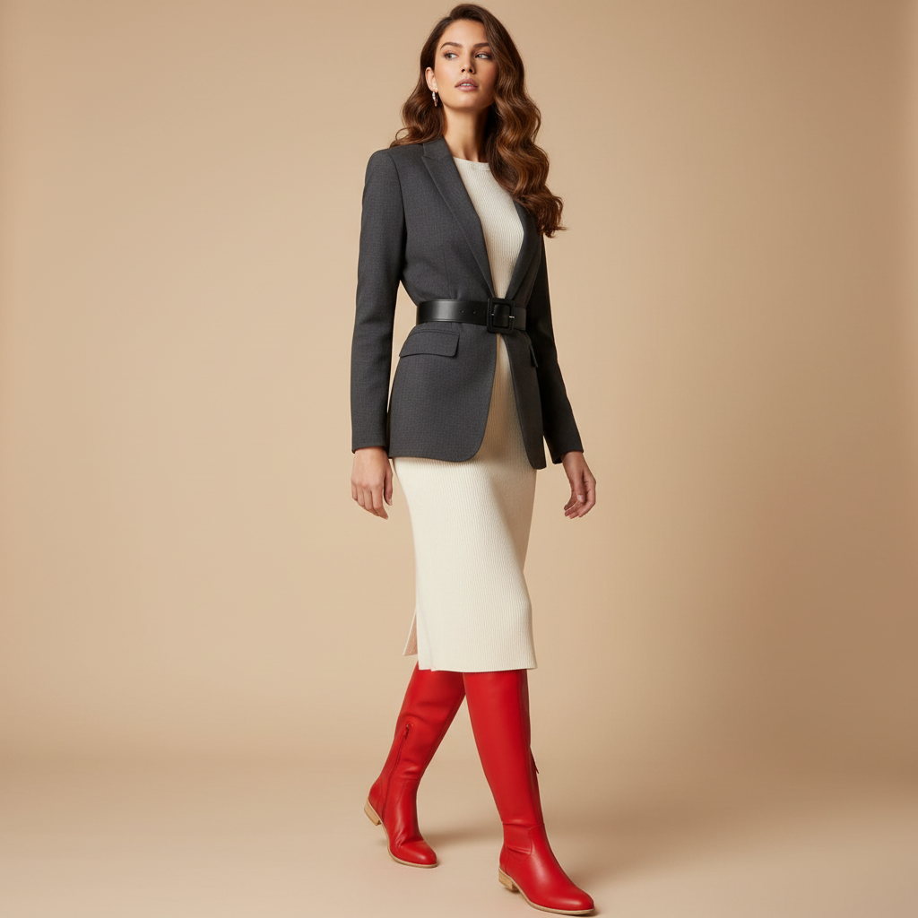 Cuissardes rouges - Look 1