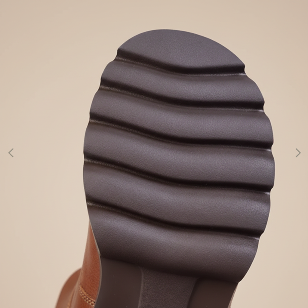 Détail de la semelle crantée