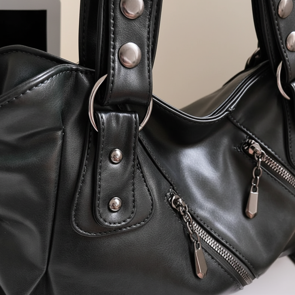 Détail sac noir