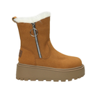 Bottines fourrées en similicuir talon carré semelle épaisse – ALMÉRIA